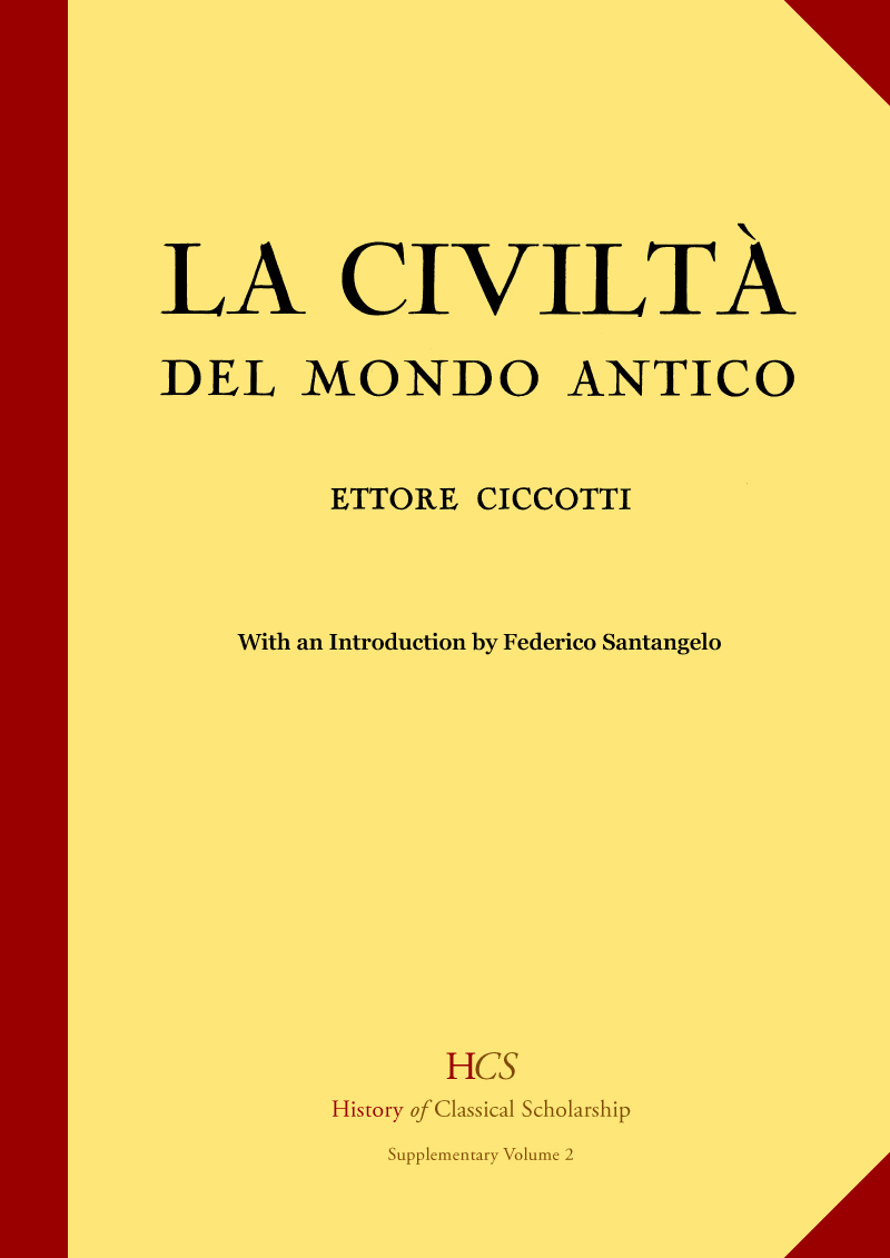 Ettore Ciccotti, La civiltà del mondo antico