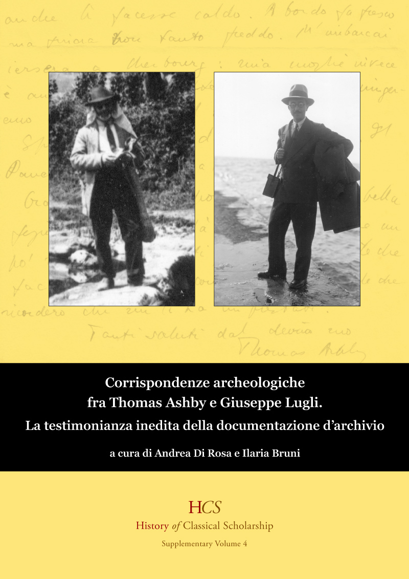 Corrispondenze archeologiche fra Thomas Ashby e Giuseppe Lugli; ISBN 978-1-8380018-3-4